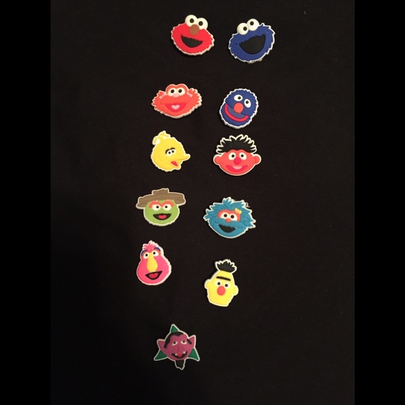 Sesame Street Accessories - Lot of 11 Jibbitz, Sesame Street Theme, New